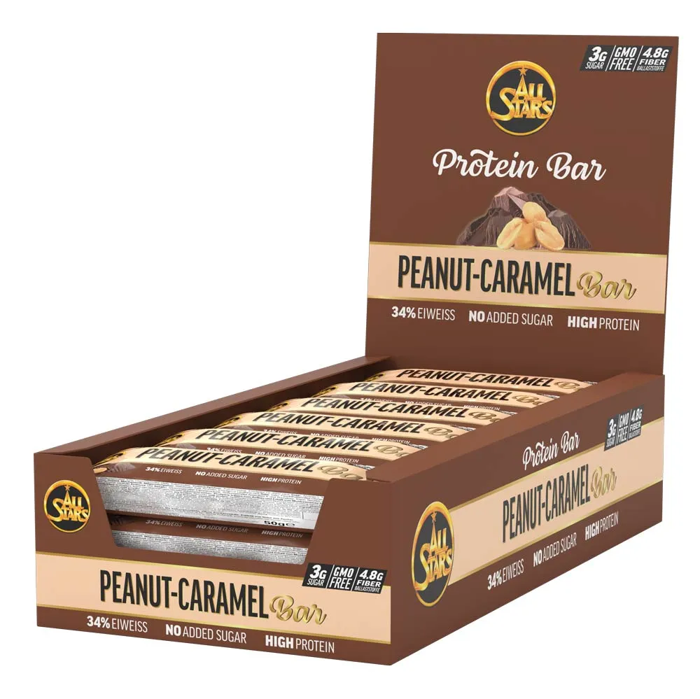 AllStars Protein Bar Peanut-Caramel barre protéinée 1 unité faible en sucres