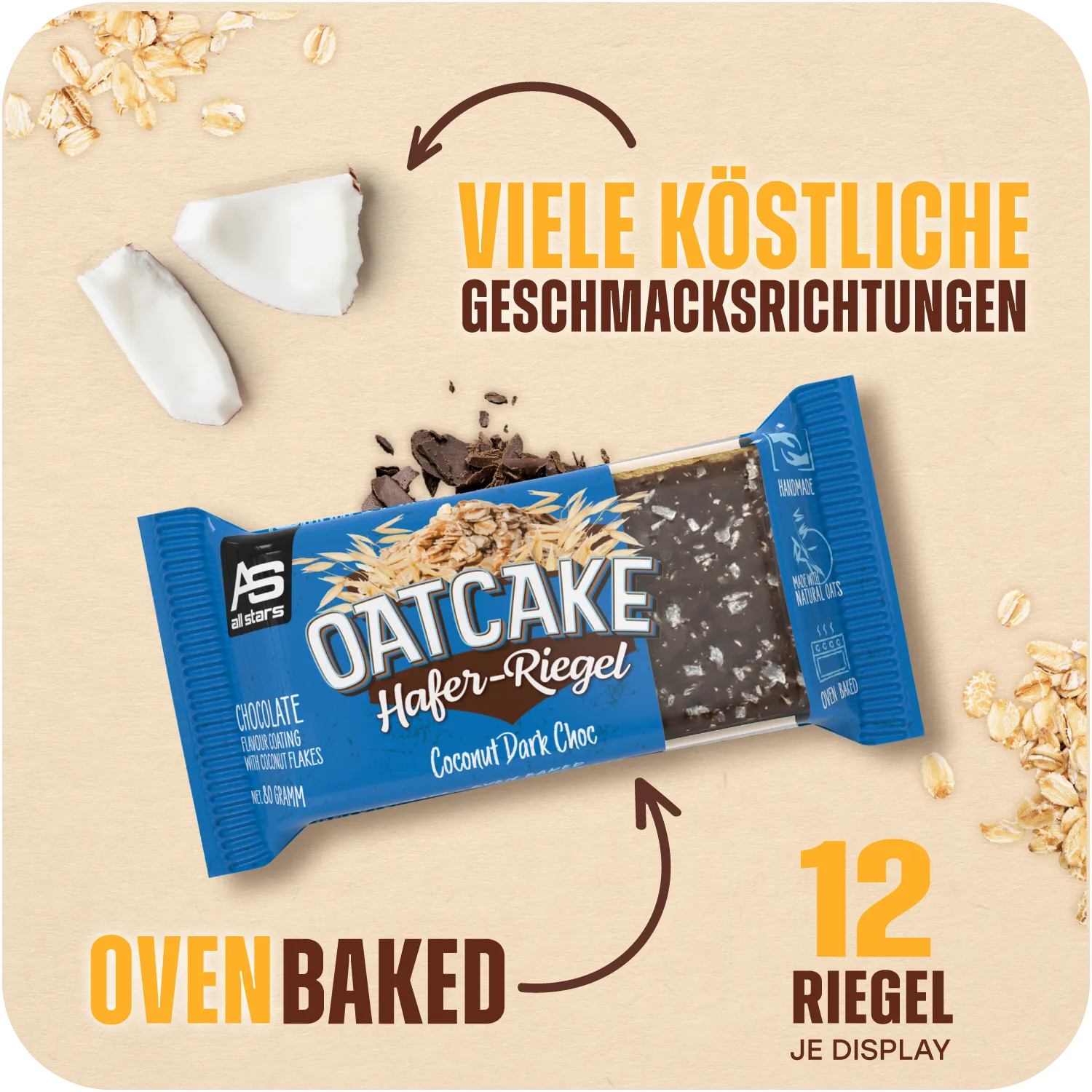 AllStars Oatcake Mixbox box de barres d’avoine 12 pièces assorties