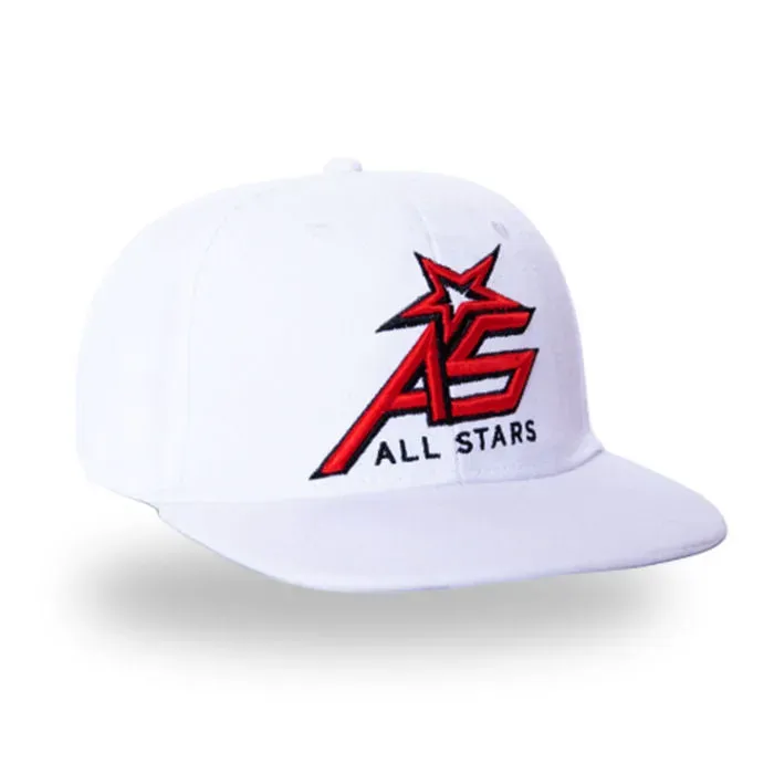 AllStars Cap casquette snapback noir blanc visière plate
