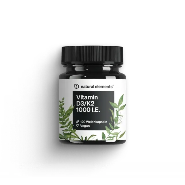 Natural Elements Vitamin D3/K2 1000 I.E. gélules 120 vegan