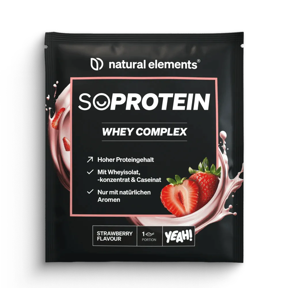 Natural Elements SoProtein Whey Complex whey protéine 690 g fraise