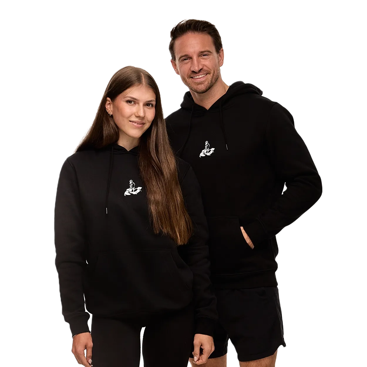 Weider Pioneer Black hoodie noir unisexe à capuche