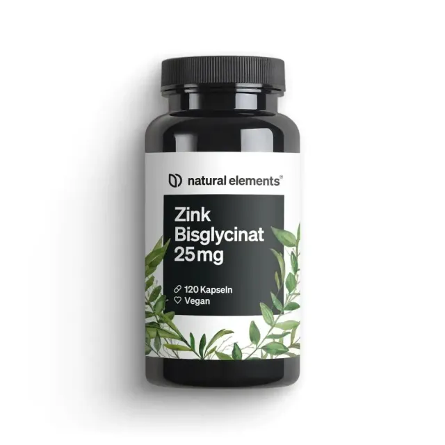 Natural Elements Zinc Bisglycinate gélules 25 mg 120 haute dose