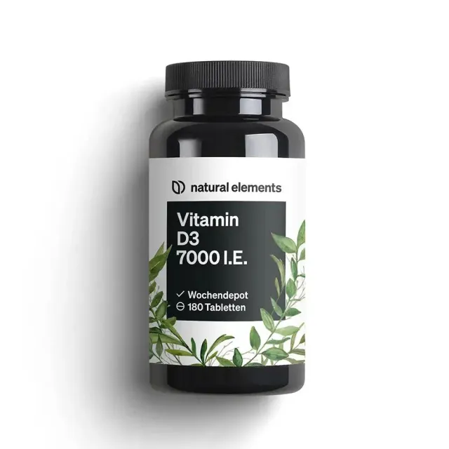 Natural Elements Vitamin D3 7000 I.E. comprimés 180 unités