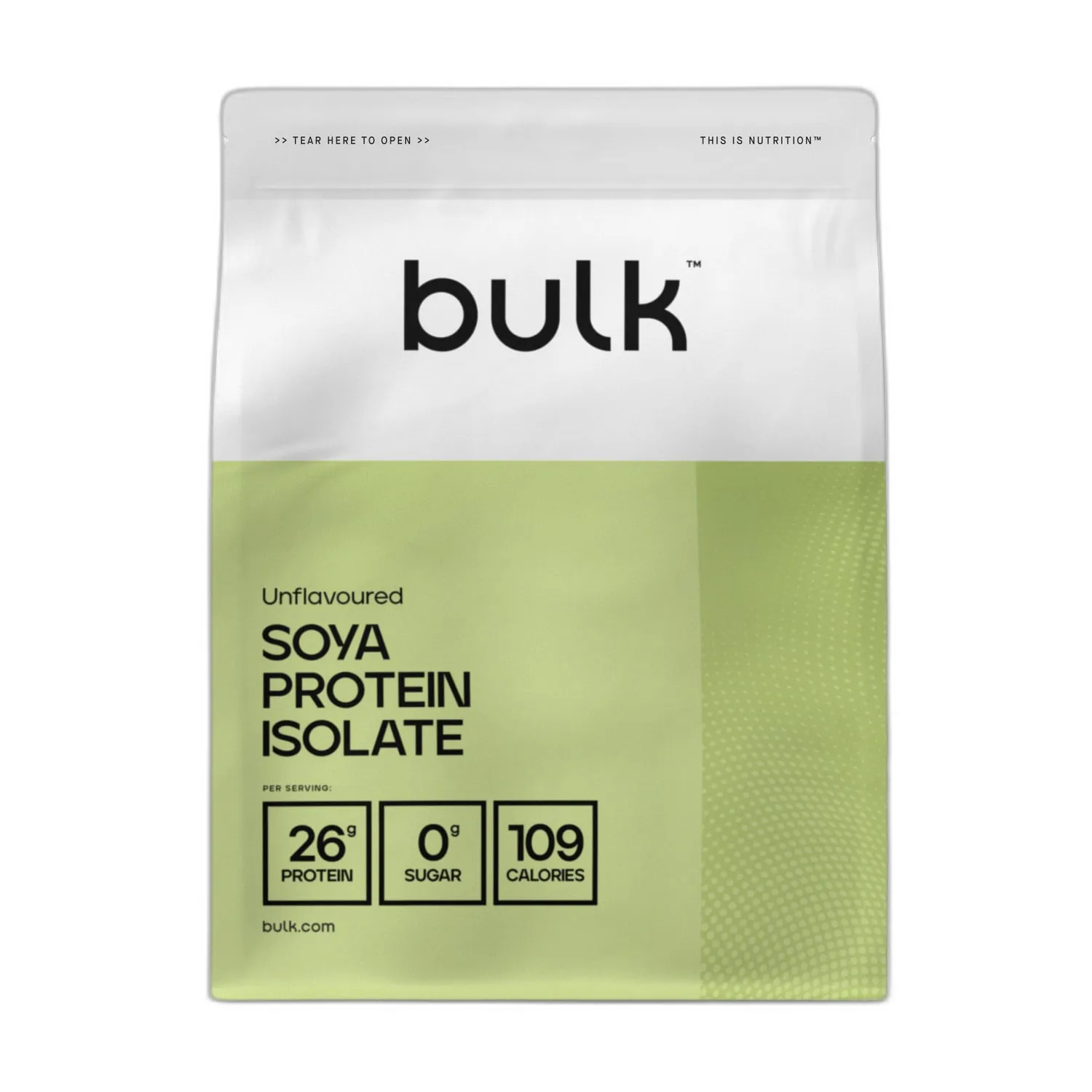BULK Isolat de protéine de soja poudre 1 kg Vanille végétale