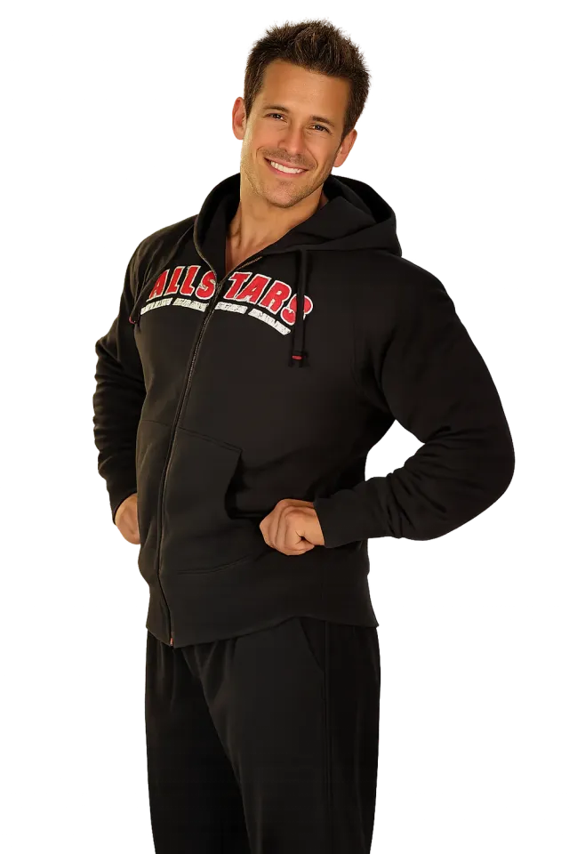 AllStars Men Zip Jacke veste zippée homme en coton