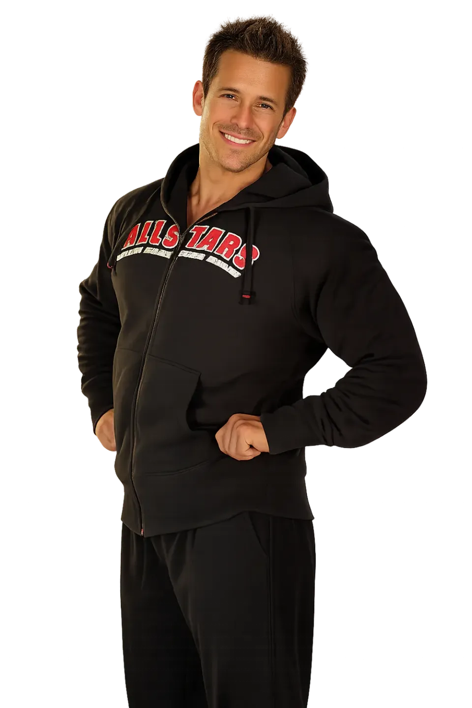 AllStars Men Zip Jacke veste zippée homme en coton
