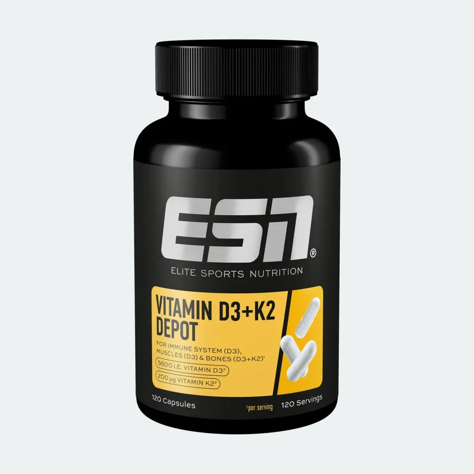 ESN Vitamin D3+K2 Depot vitamines 120 gélules effet dépôt