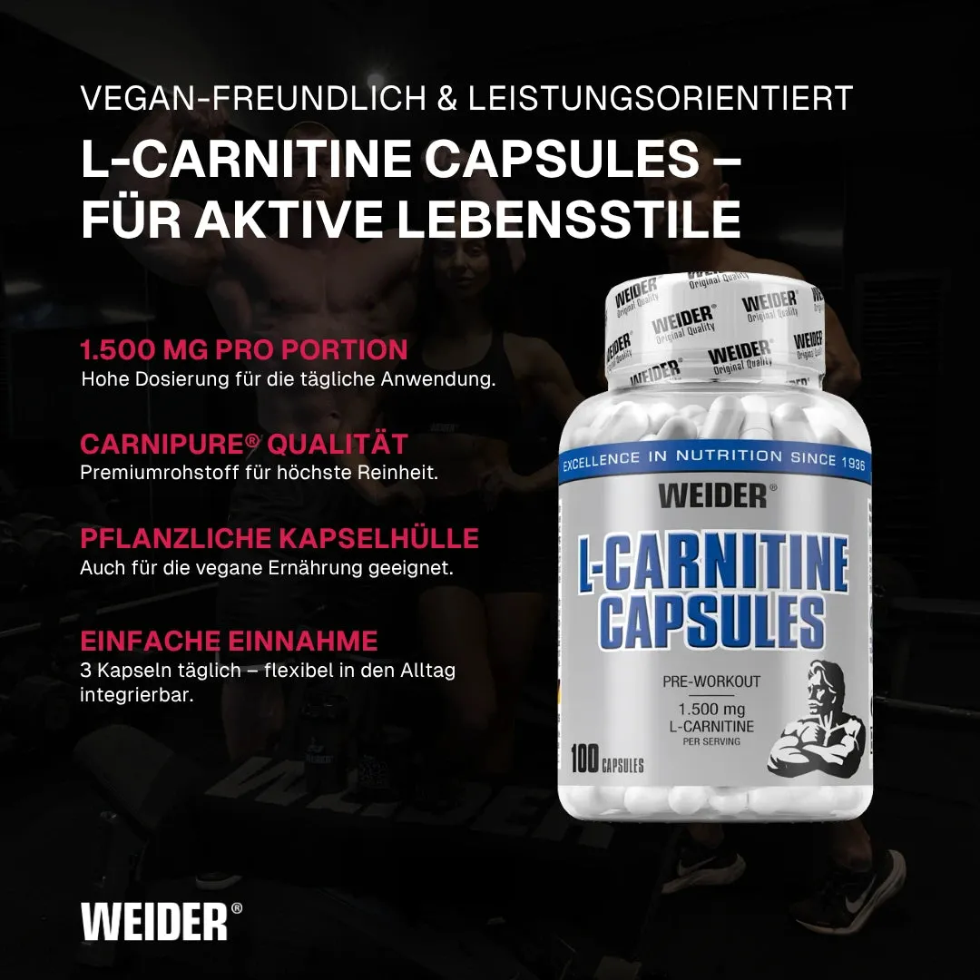 Weider L-Carnitine Capsules gélules 100 unités Carnipure