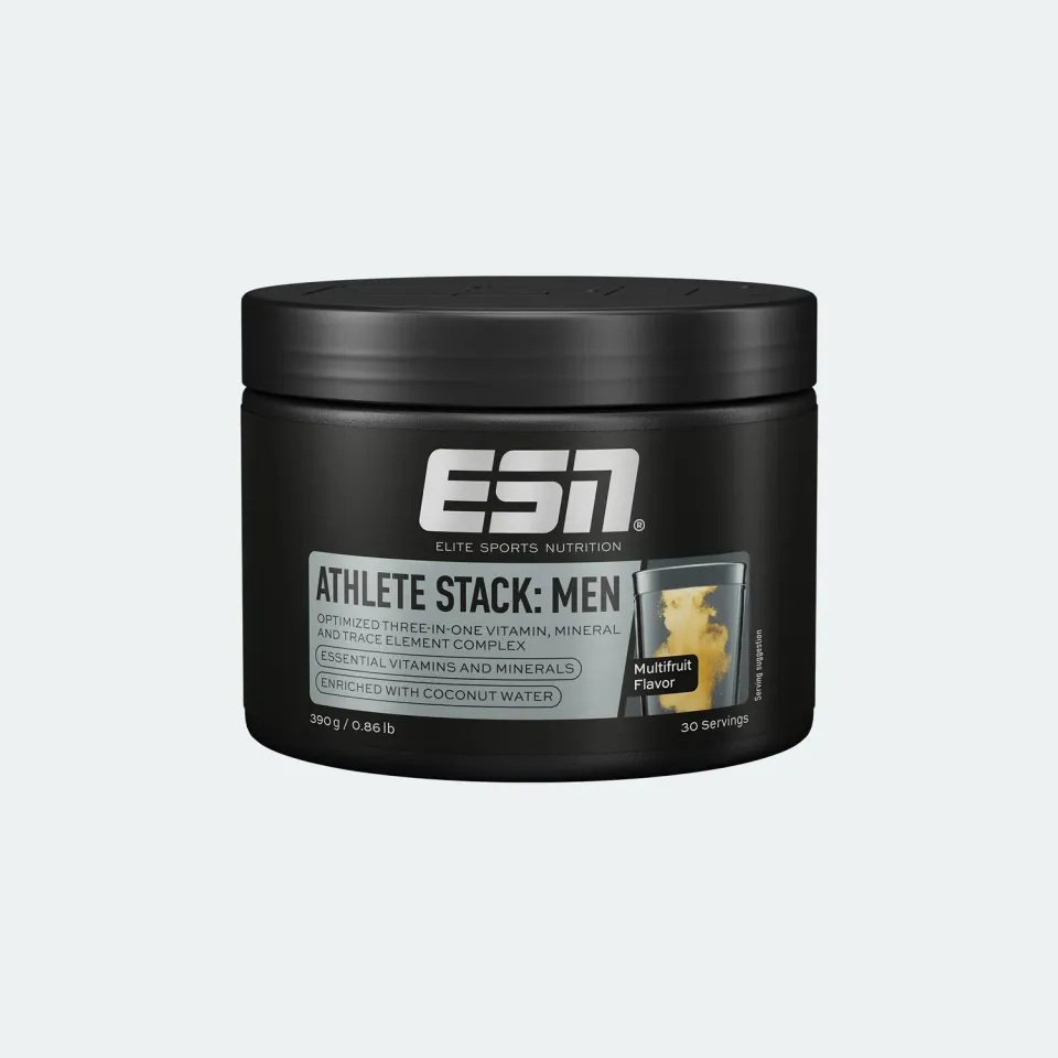 ESN Athlete Stack: Men Powder poudre 390 g Tropical vegan