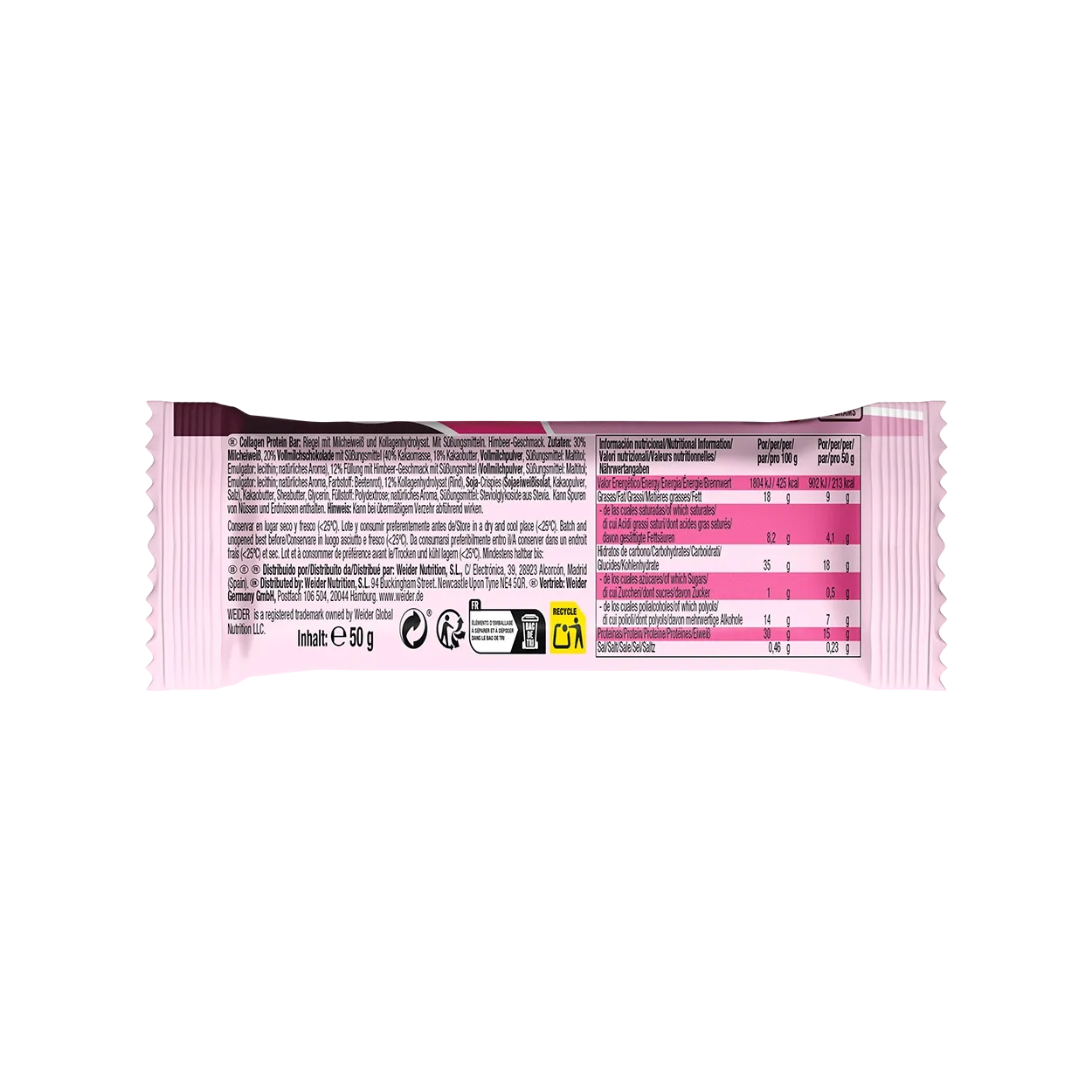 Weider Betty's Collagen Protein Bar Triple Chocolate collagène