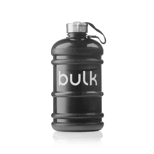 BULK Gourde d’eau 2,2 litres noir métallisé sans BPA