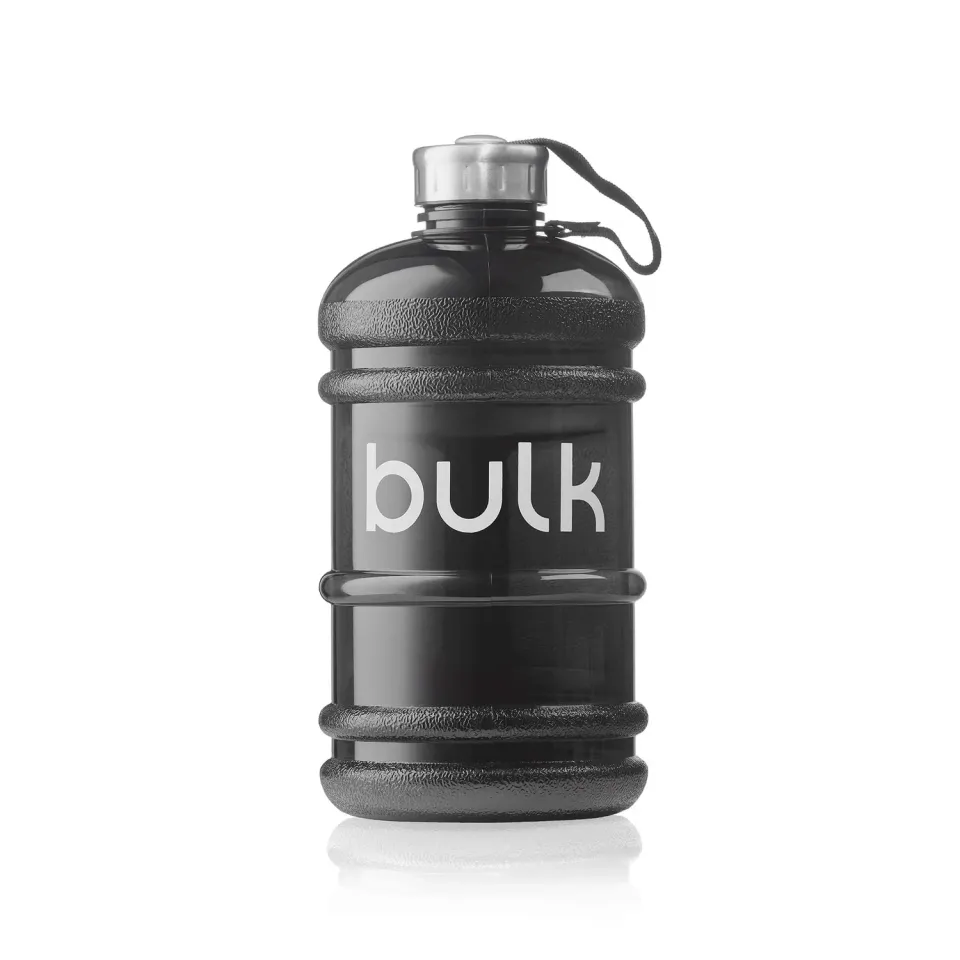 BULK Gourde d’eau 2,2 litres noir métallisé sans BPA