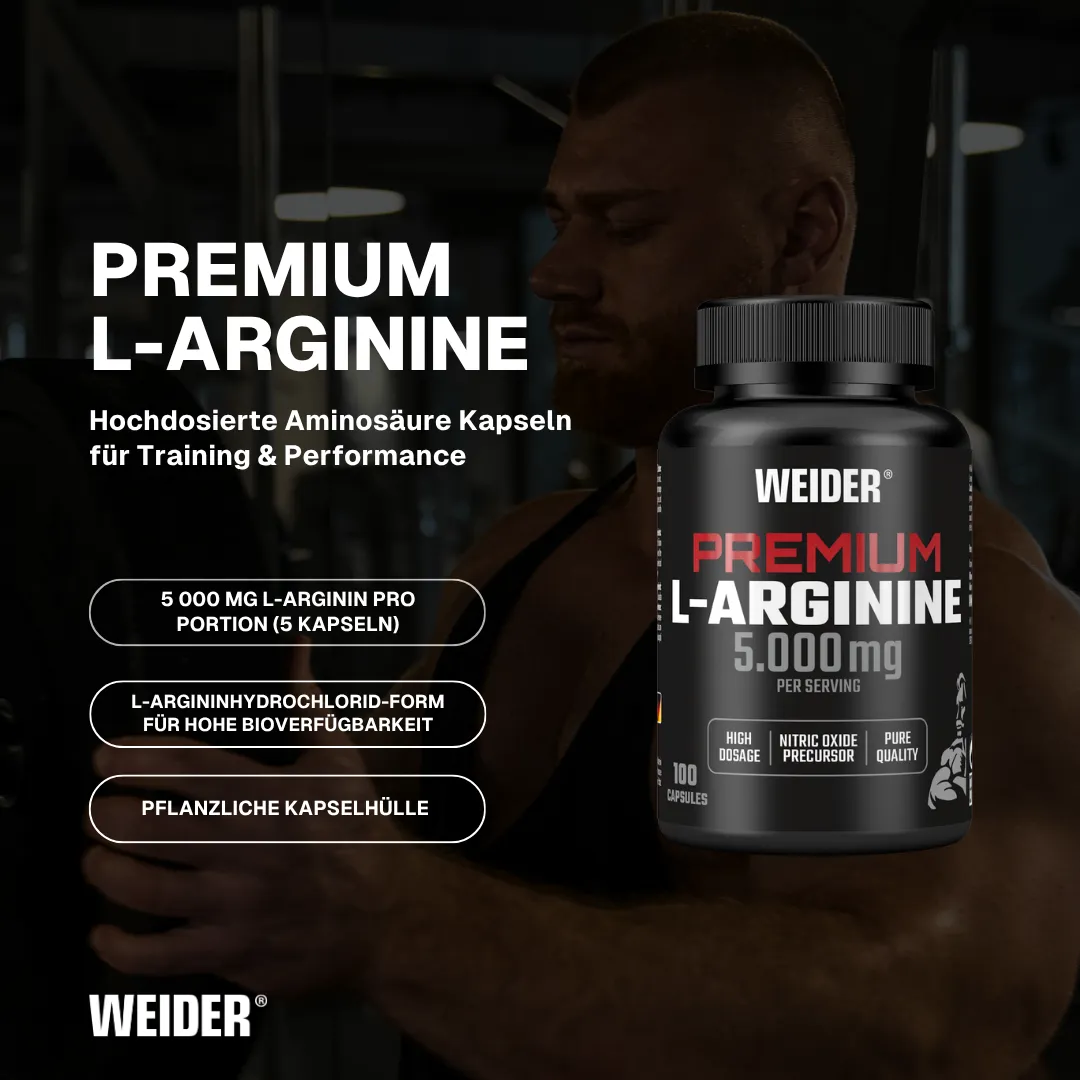 Weider L-Arginine Caps capsules 100 unités 5000 mg par portion