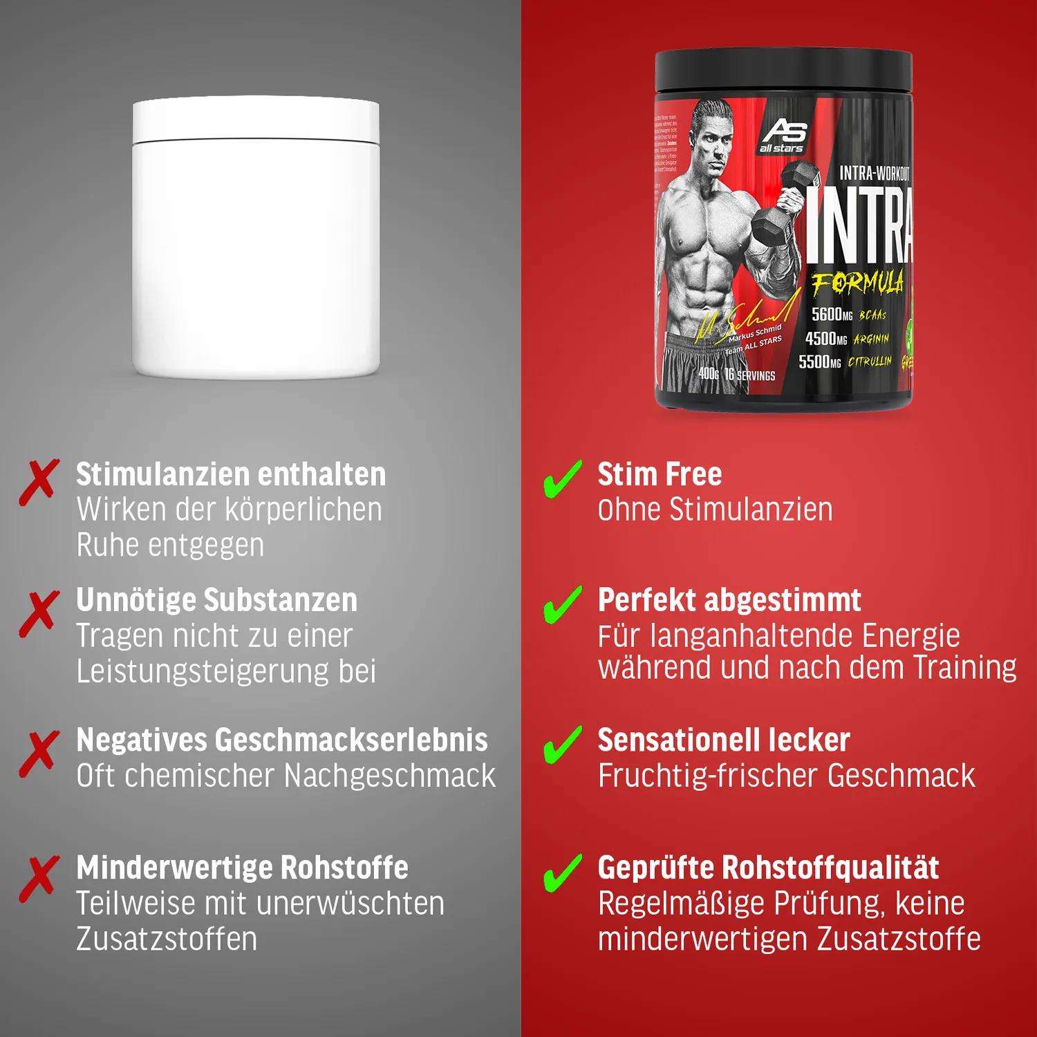 AllStars Intra-X Markus Schmid poudre intra-workout pomme