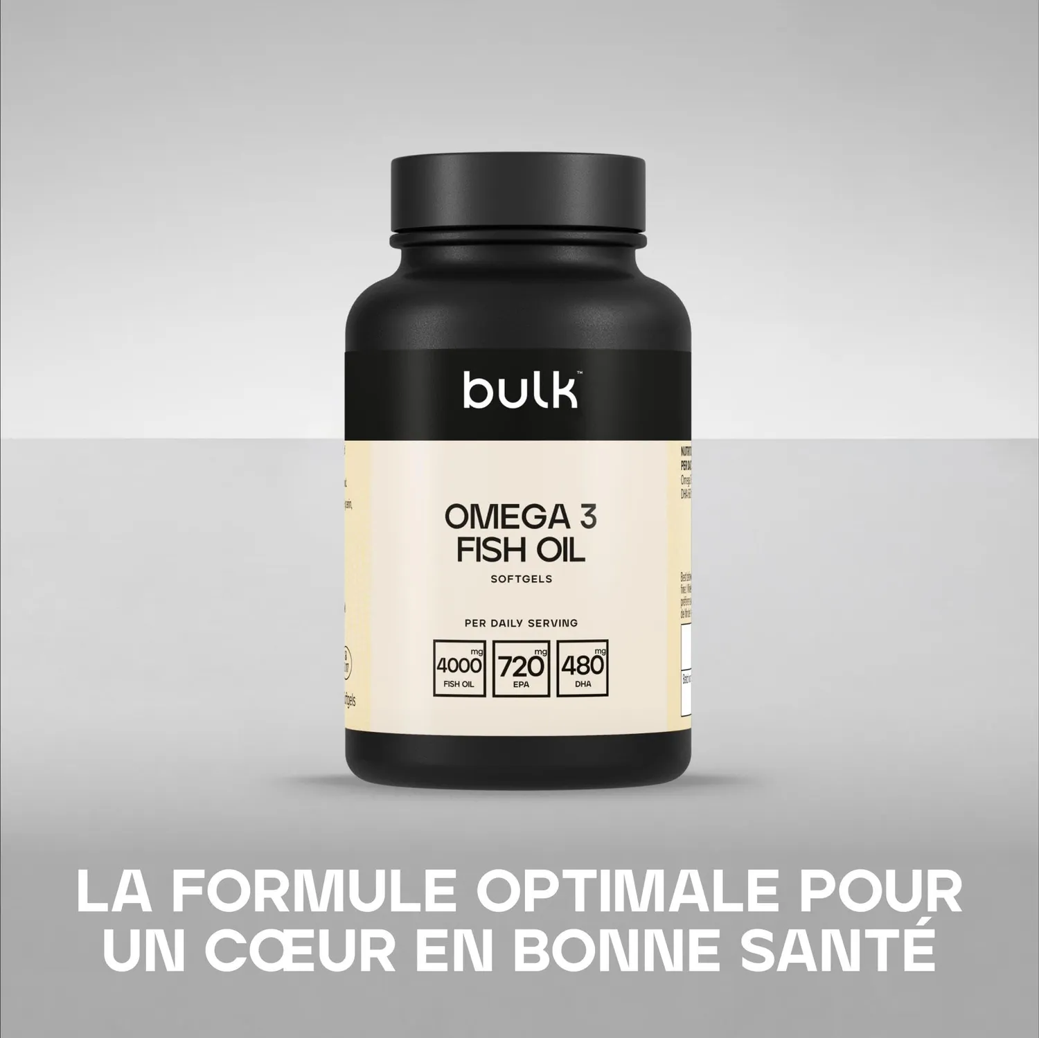 BULK Oméga 3 1000 mg gélules 90 unités EPA DHA