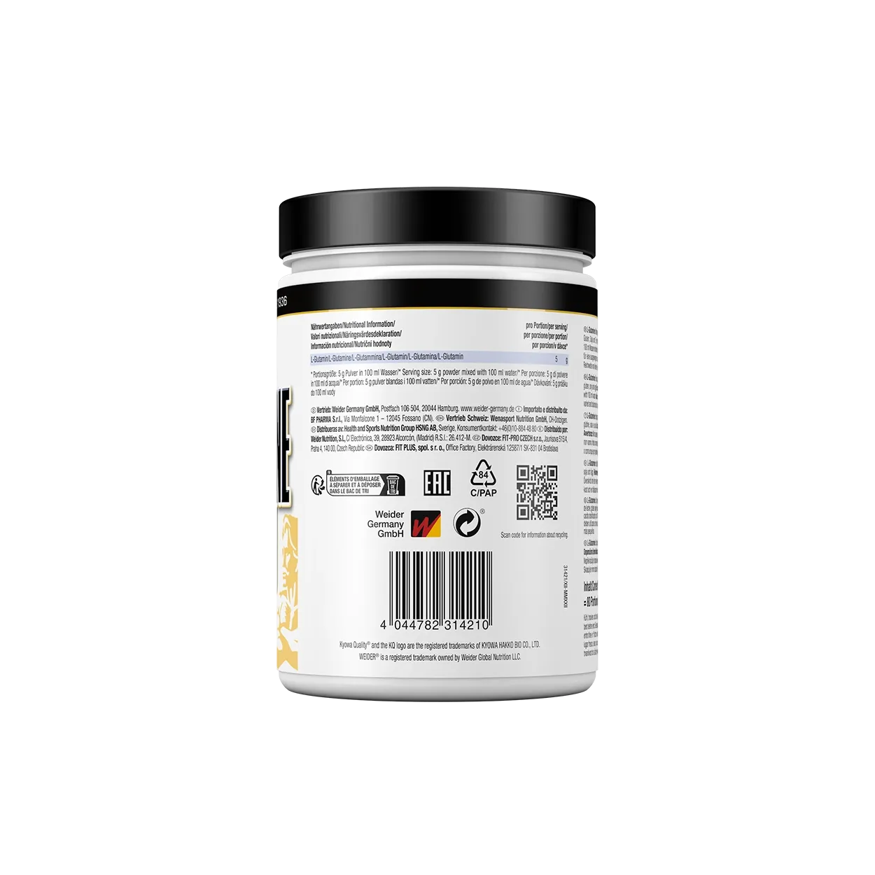 Weider L-Glutamin poudre 400 g Kyowa