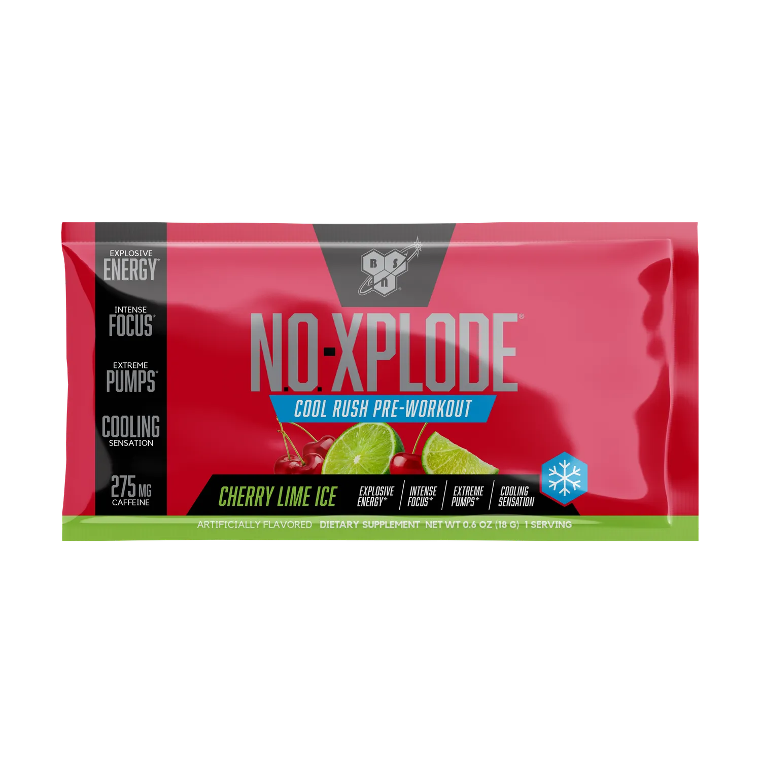 BSN N.O.-Xplode Cool Rush pré-workout mango 1 sachet caféine