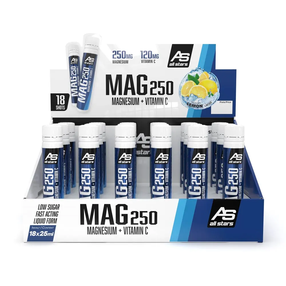 AllStars MAG 250 magnésium liquide ampoule citron 25 ml