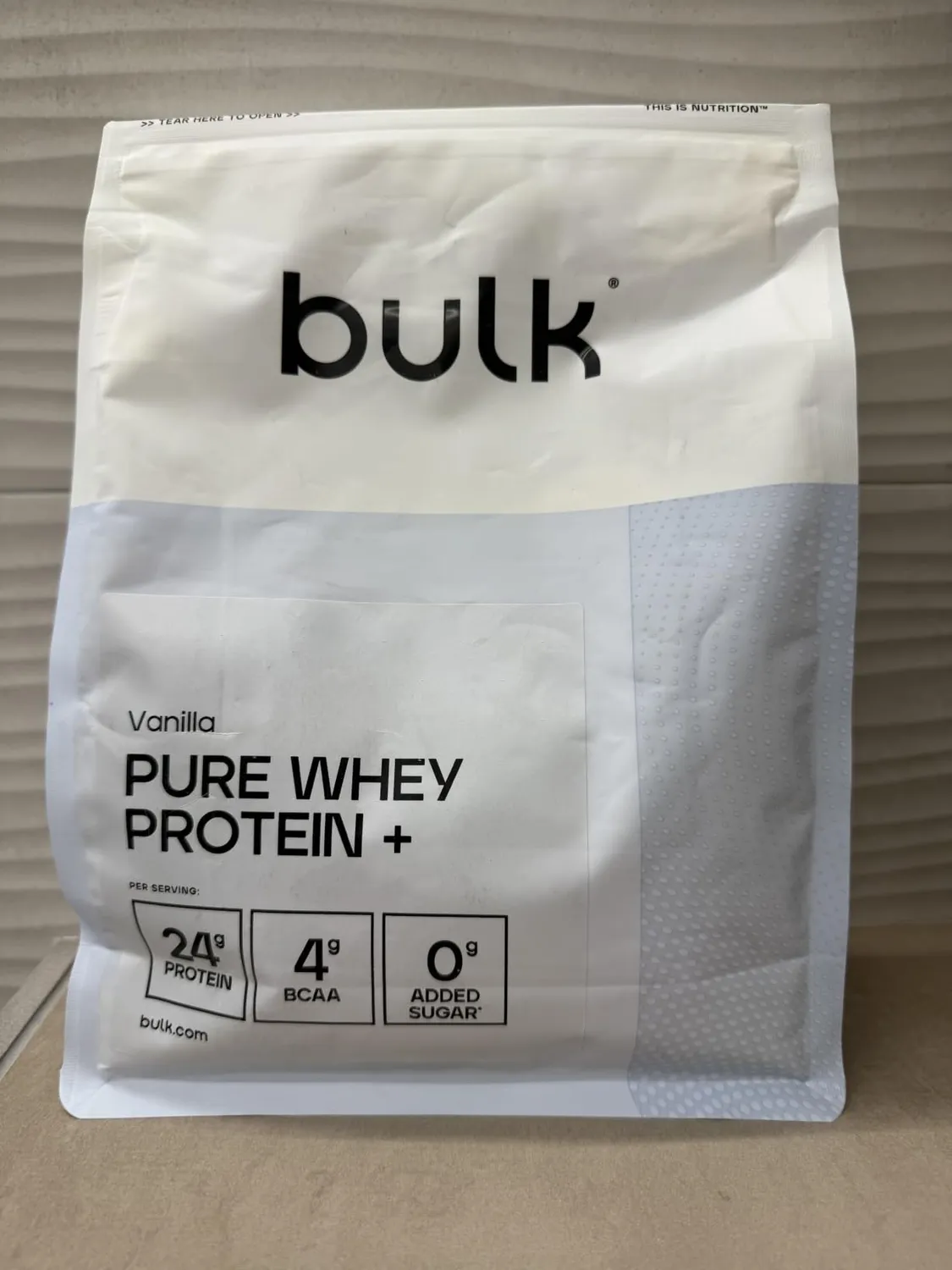 Bulk Pure Whey Protein+ whey vanille 900 g 24 g