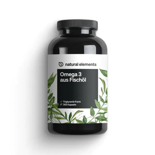 Natural Elements Omega 3 Fischöl Kapseln 365 capsules 6 mois