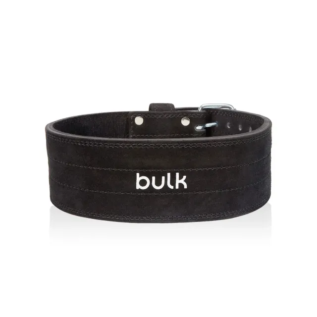 Bulk Ceinture de levage cuir 10 mm double boucle noire