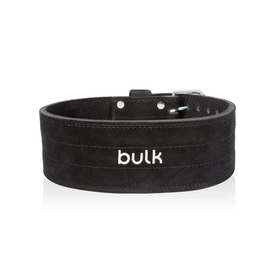 Bulk Ceinture de levage cuir 10 mm double boucle noire