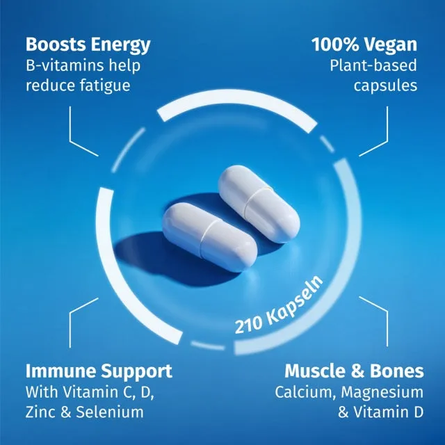 AllStars Athlete Formula gélules 210 unités complexe vitamines vegan