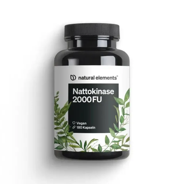 Natural Elements Nattokinase capsules 180 unités – vegan