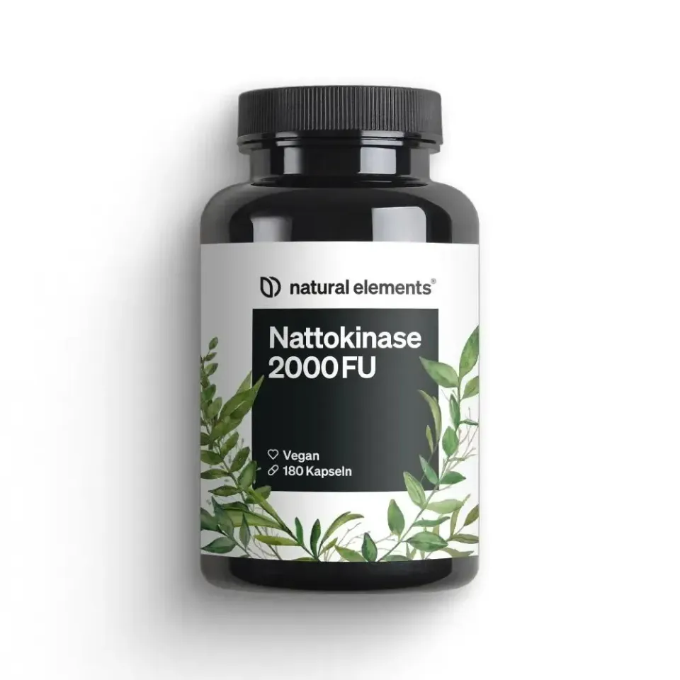 Natural Elements Nattokinase capsules 180 unités – vegan