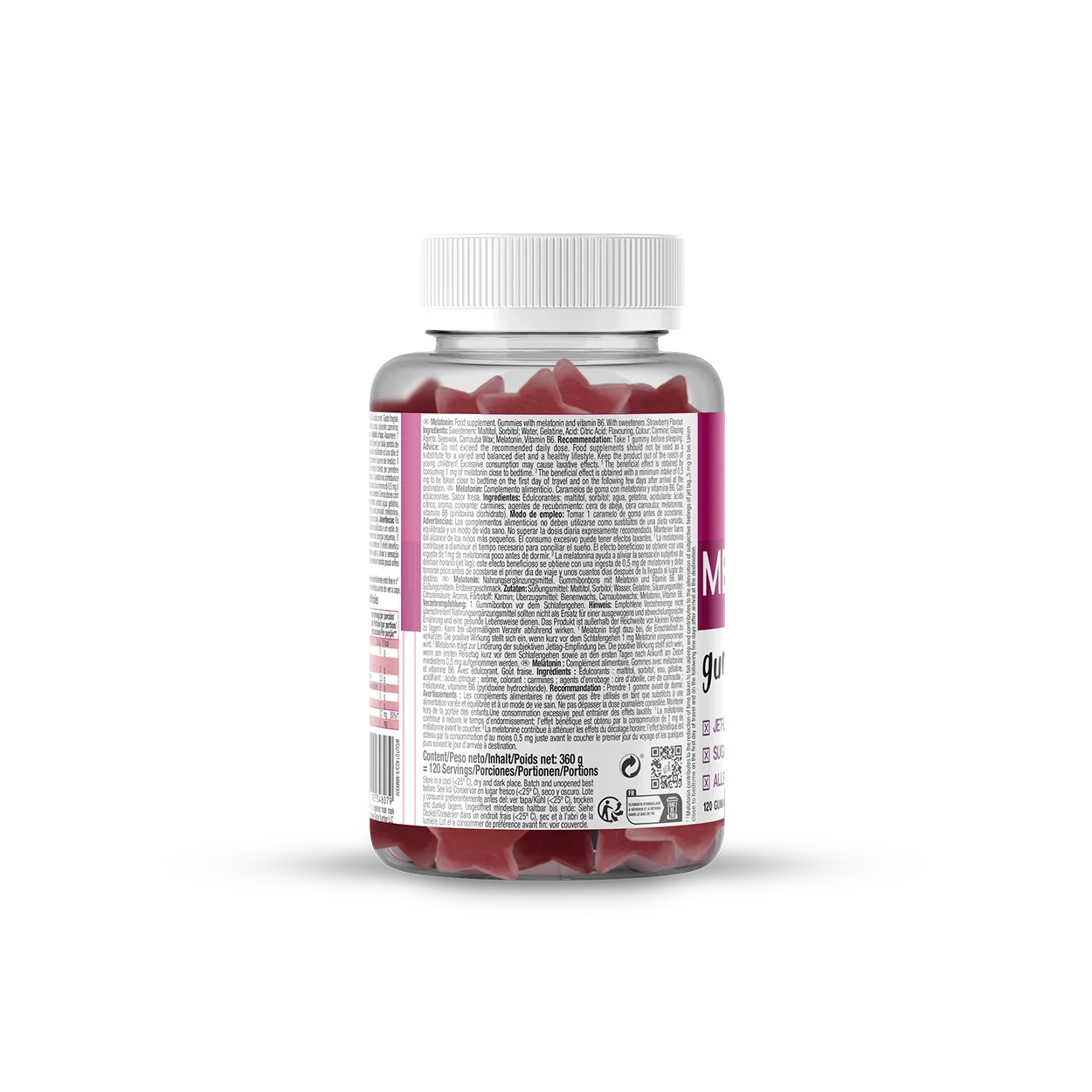 Weider Melatonin Gummies gummies mélatonine 60 pièces myrtille