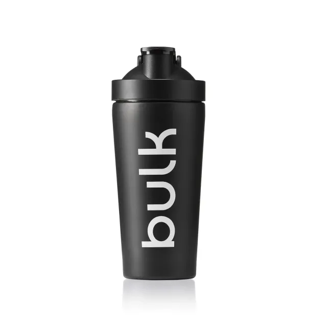 BULK Shaker Deluxe acier inoxydable noir 750 ml étanche