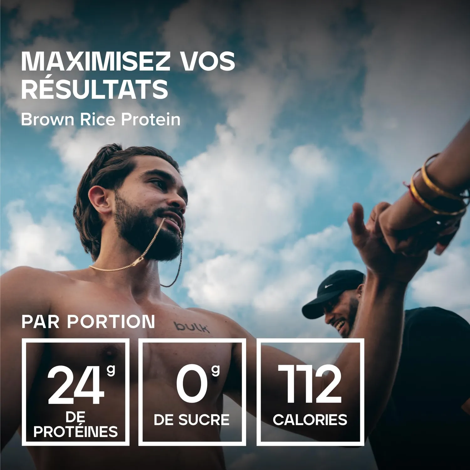 BULK protéine de riz brun poudre 2,5 kg non aromatisée