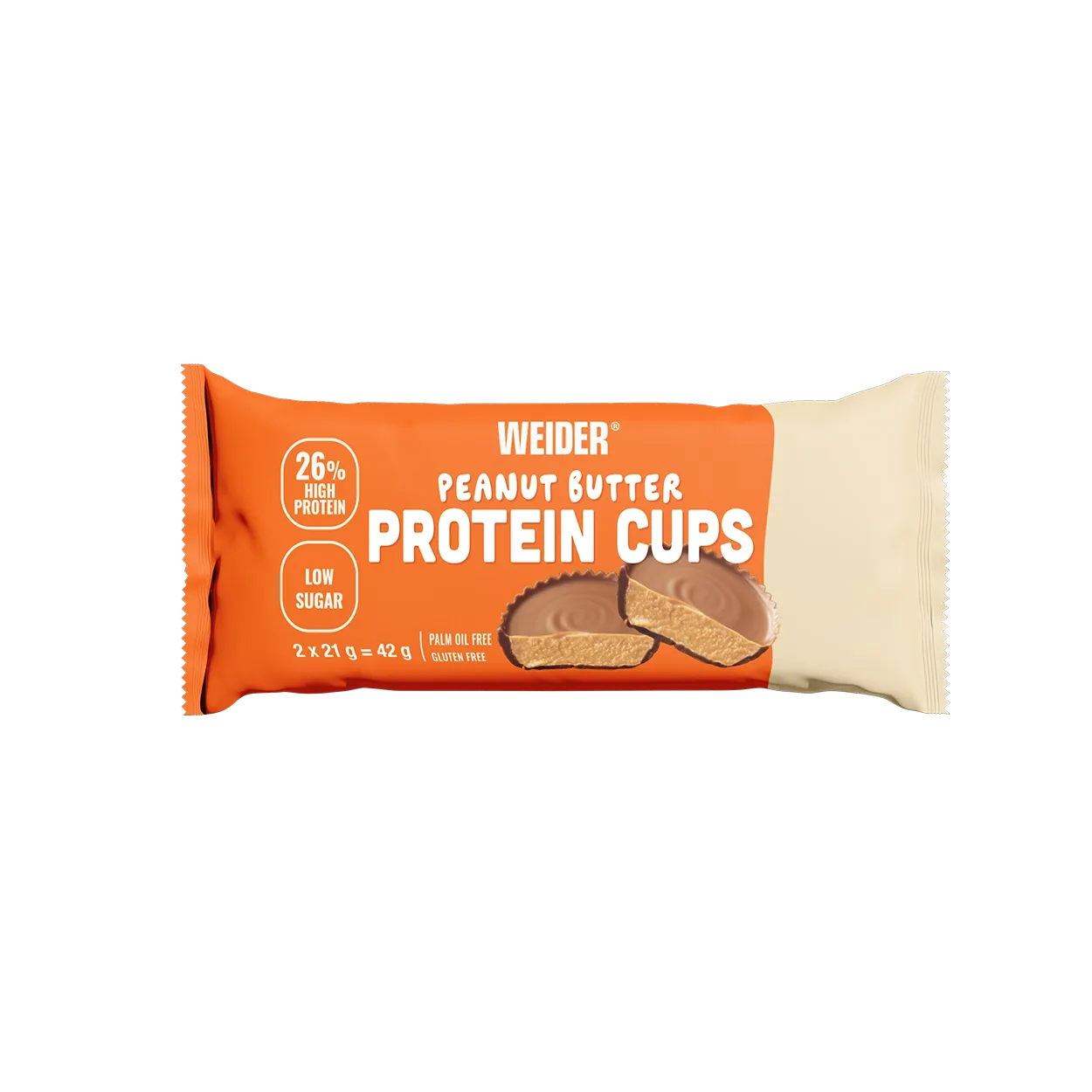 Weider Protein Cups cups protéinés Peanut Butter, faibles en sucres