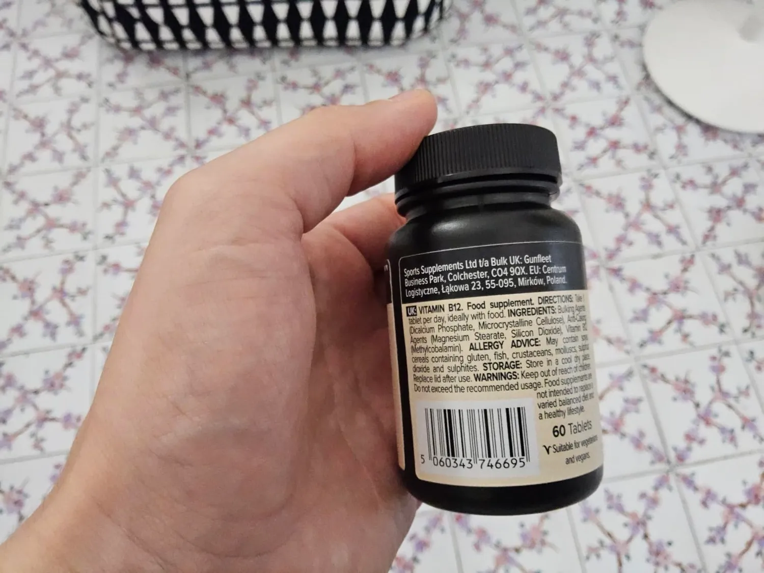 BULK Vitamine B12 comprimés 1000 mcg 60 comprimés haute dose