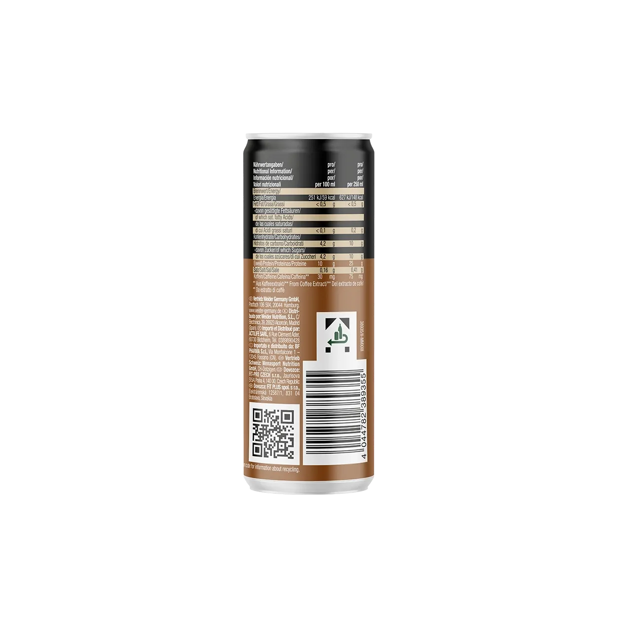 Weider Milk Protein Coffee boisson protéinée 12 canettes café
