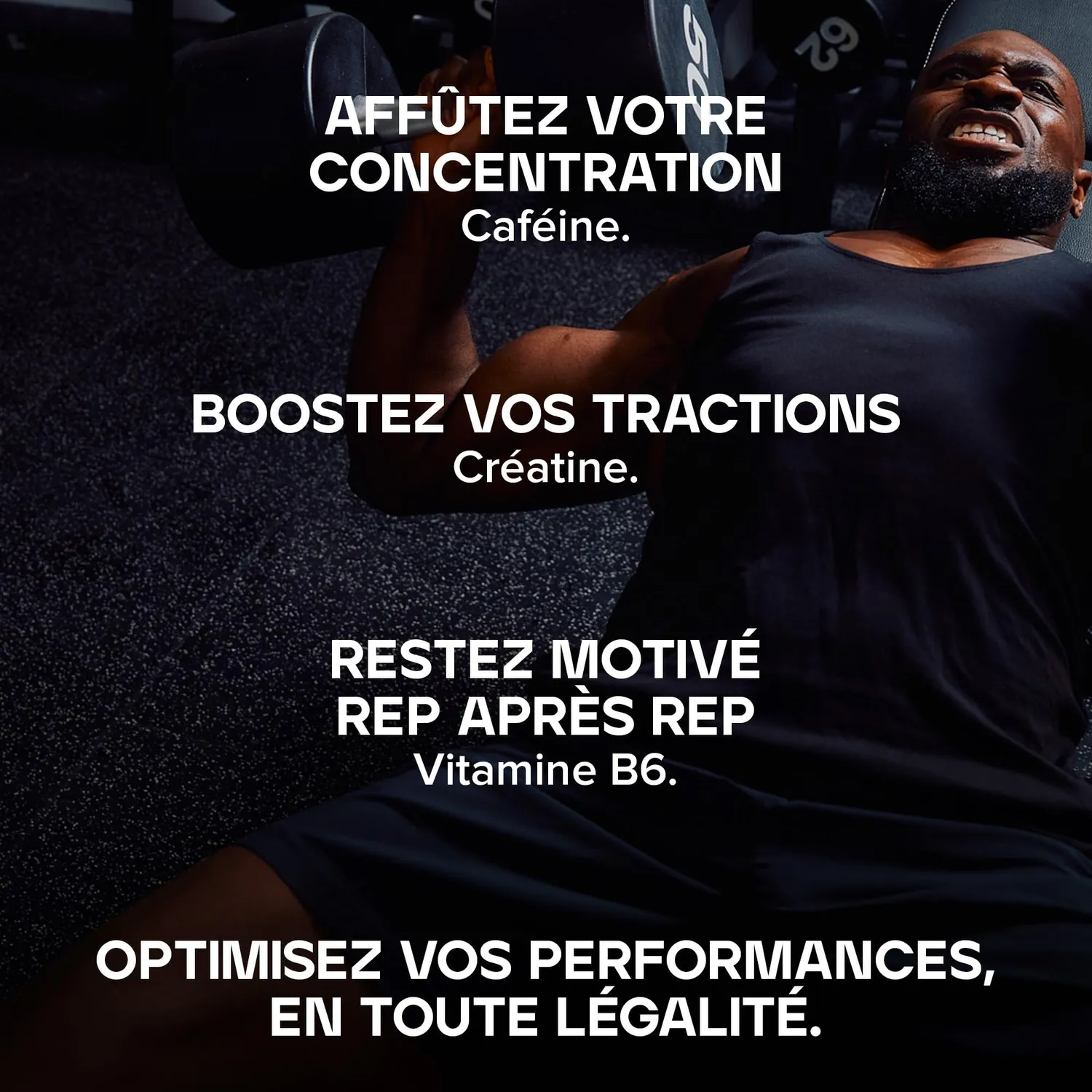 BULK Dope Pré-Workout poudre Framboise Bleu caféine créatine