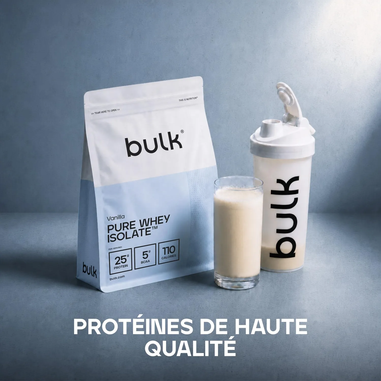 Bulk Pure Whey Isolate whey vanille 900 g protéines