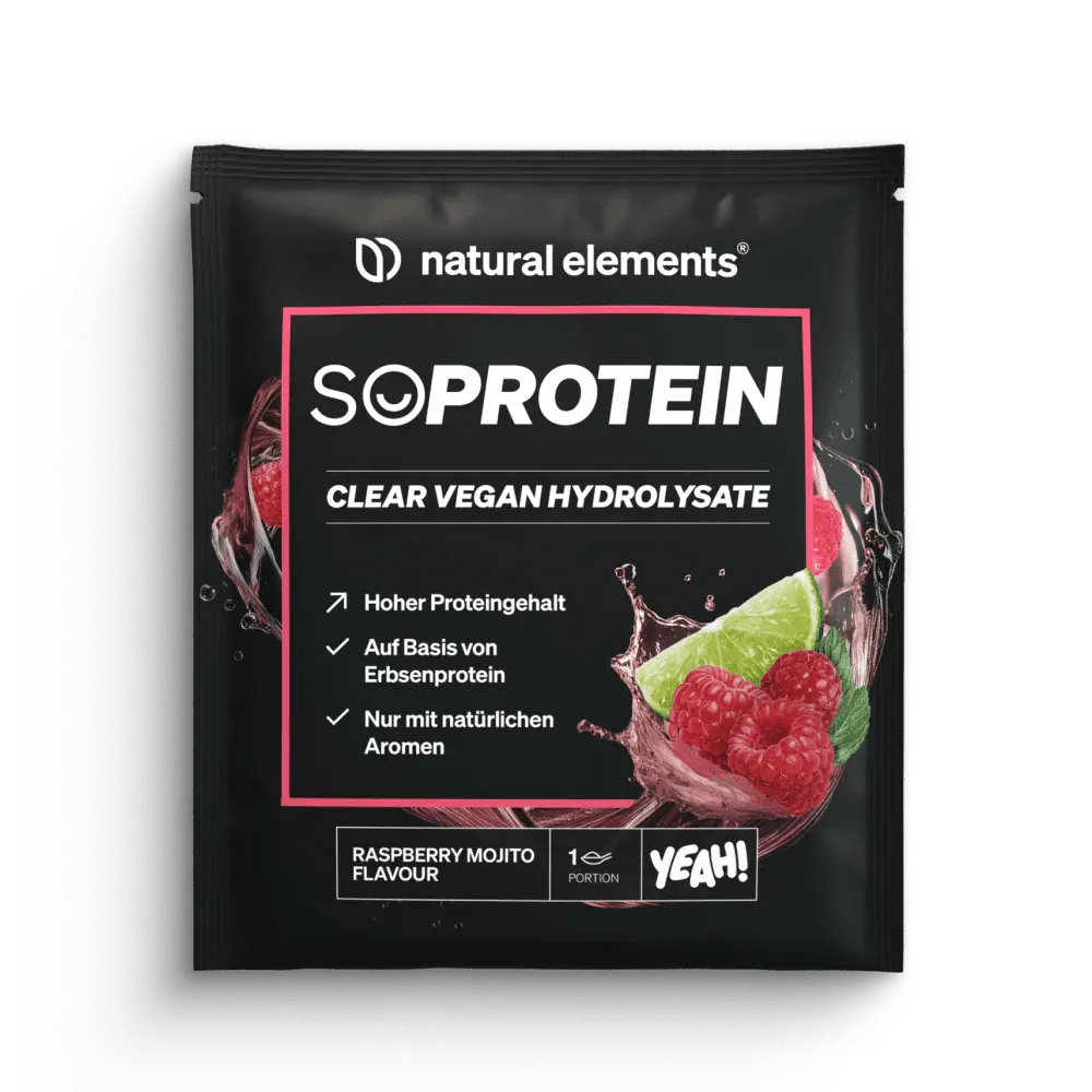 Natural Elements SoProtein Clear Vegan Hydrolysate protéine vegan 450 g Raspberry Mojito Green Apple
