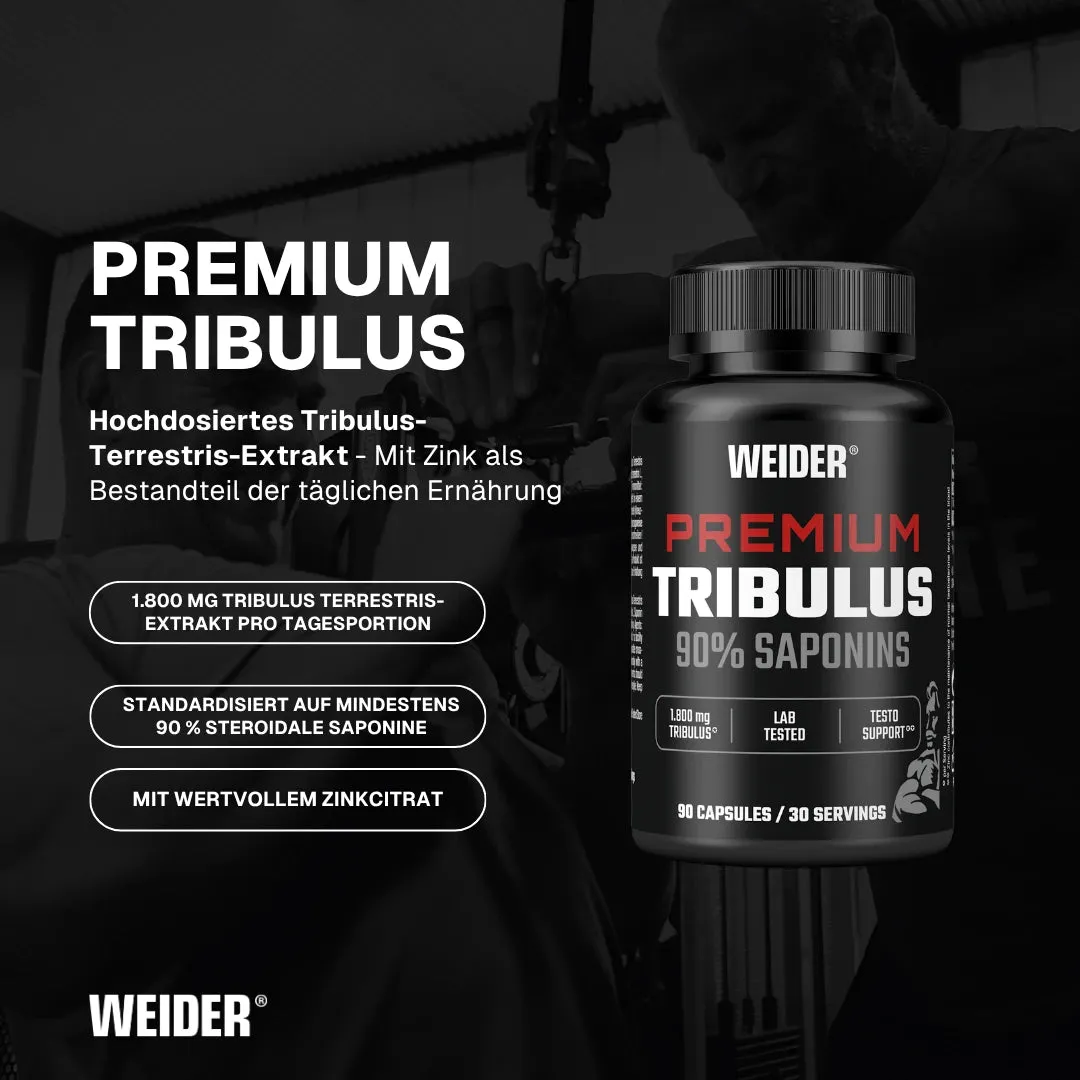 Weider Premium Tribulus gélules 1 800 mg zinc 90 % saponines