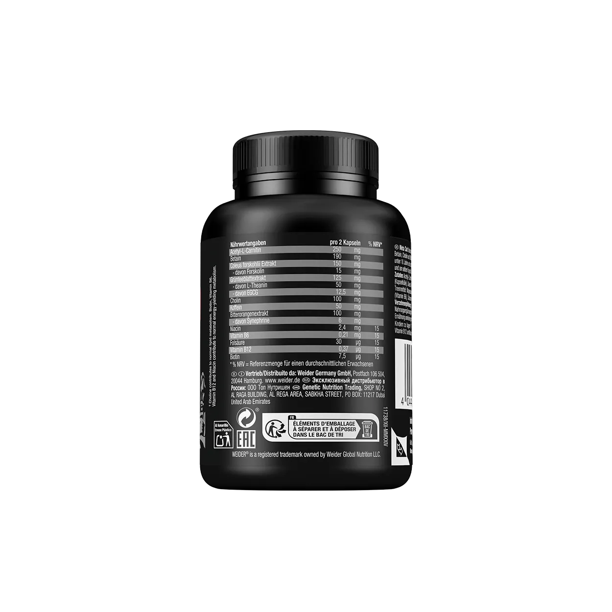 Weider Meta Cut Caps capsules soutien de régime
