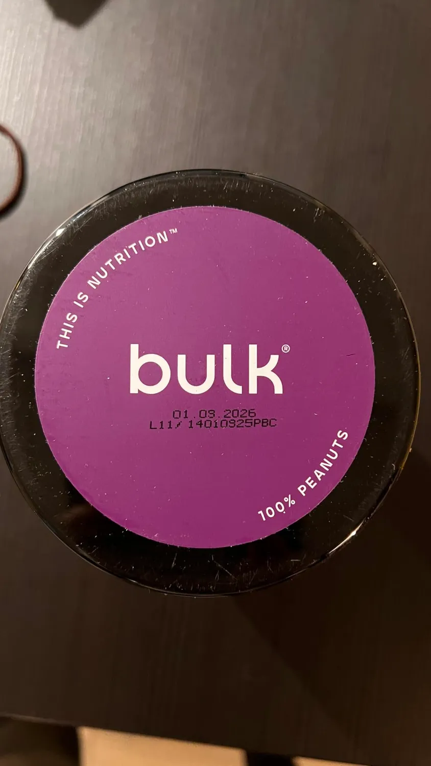 BULK Beurre de Cacahuète croustillant 1 kg 100 % cacahuètes