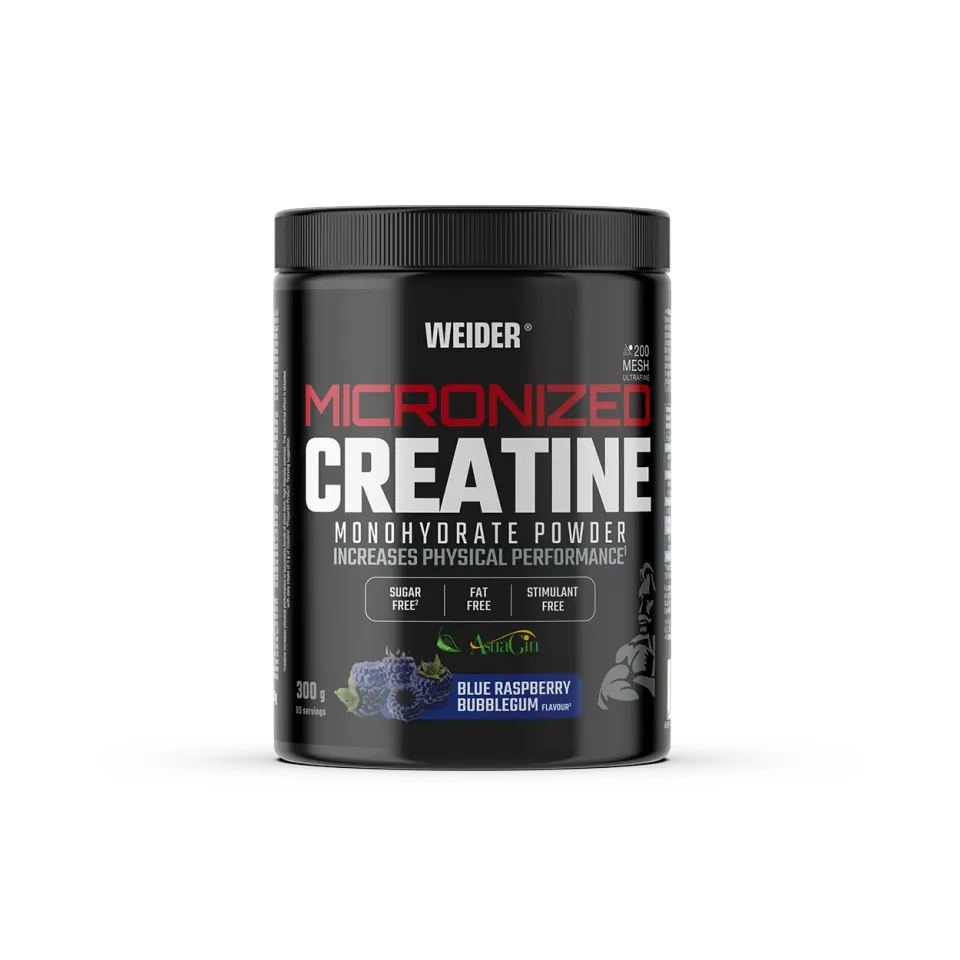 Weider Micronized Creatine créatine en poudre Blue Raspberry Bubblegum 300 g