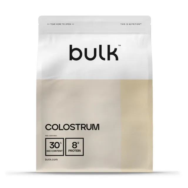 BULK Colostrum poudre 500 g, 30 % d’IgG