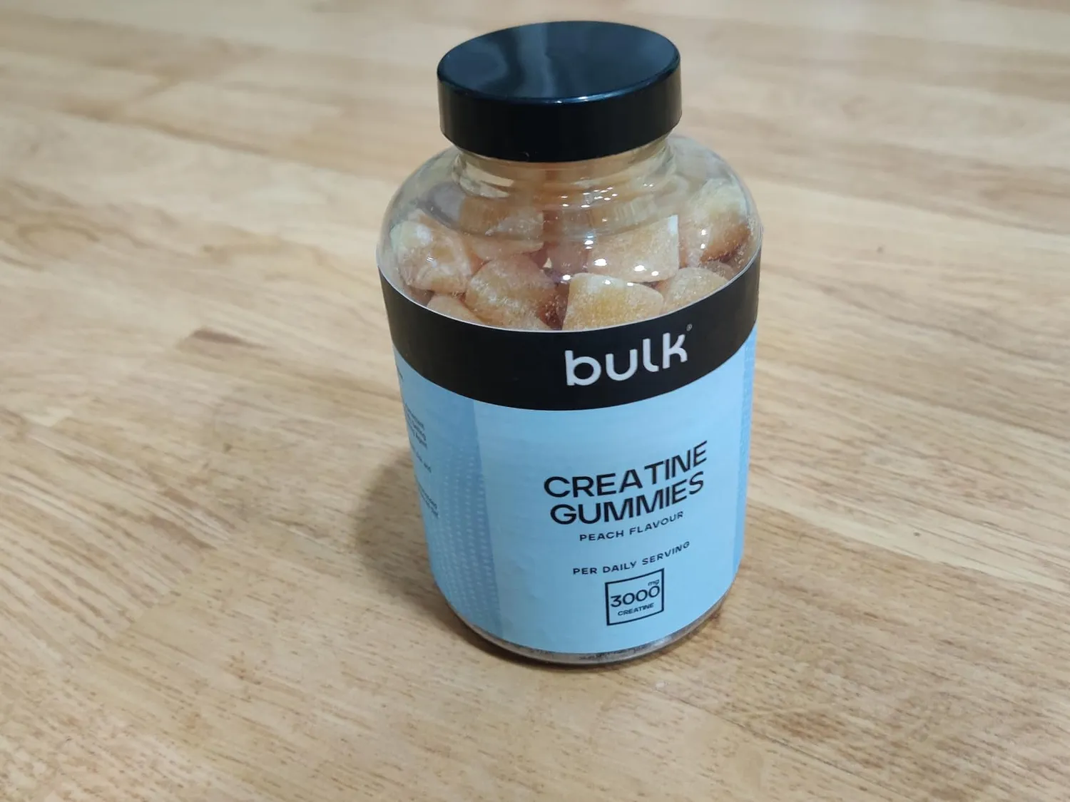 Bulk Gummies créatine pêche 60 gommes 1 g