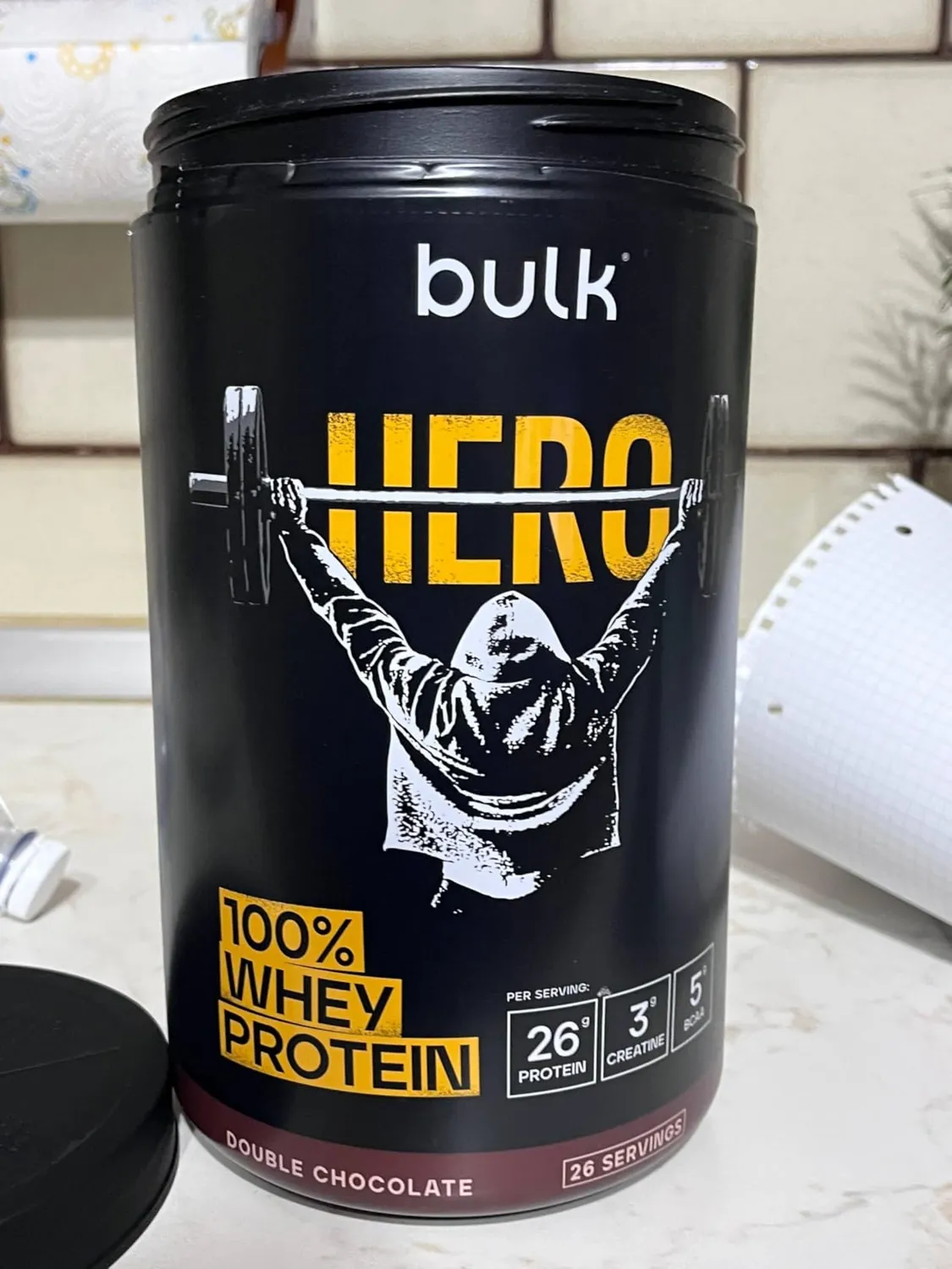 BULK Hero 100% Whey protéine poudre 910 g Double Chocolat créatine