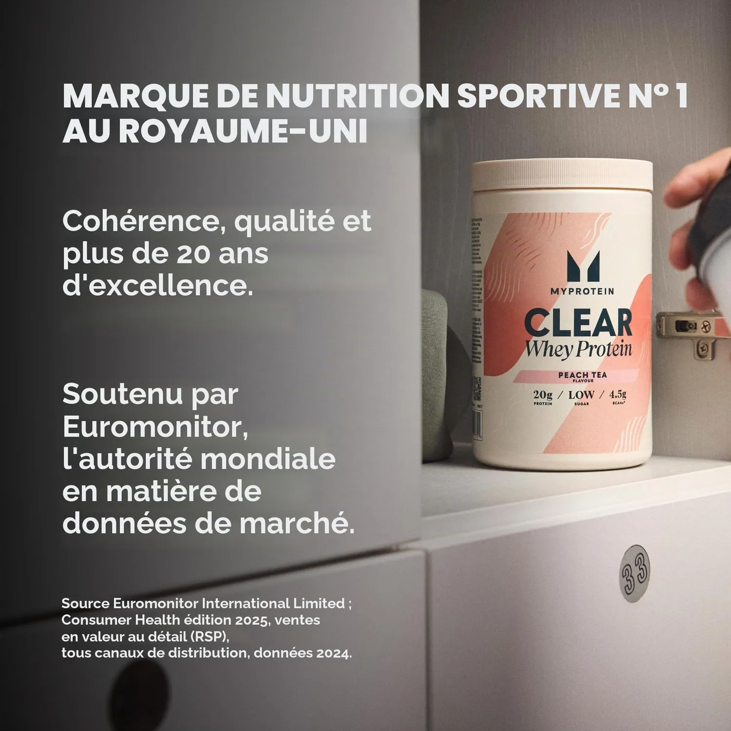 Myprotein Clear Whey Isolate 500 g canneberge et framboise