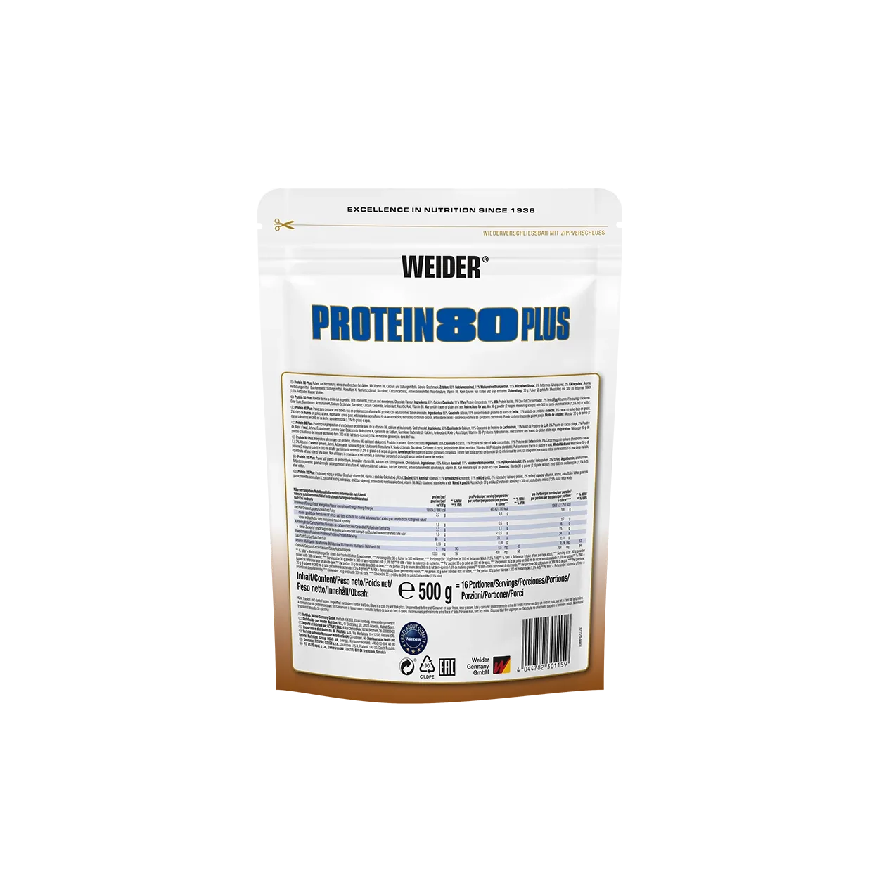 Weider Protein 80 Plus protéine en poudre 500 g
