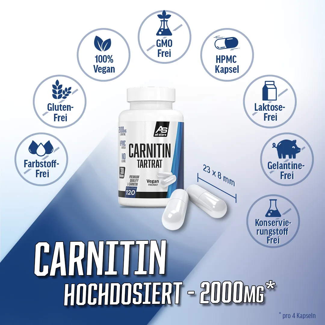 AllStars L-Carnitin gélules 120 vegan 500 mg