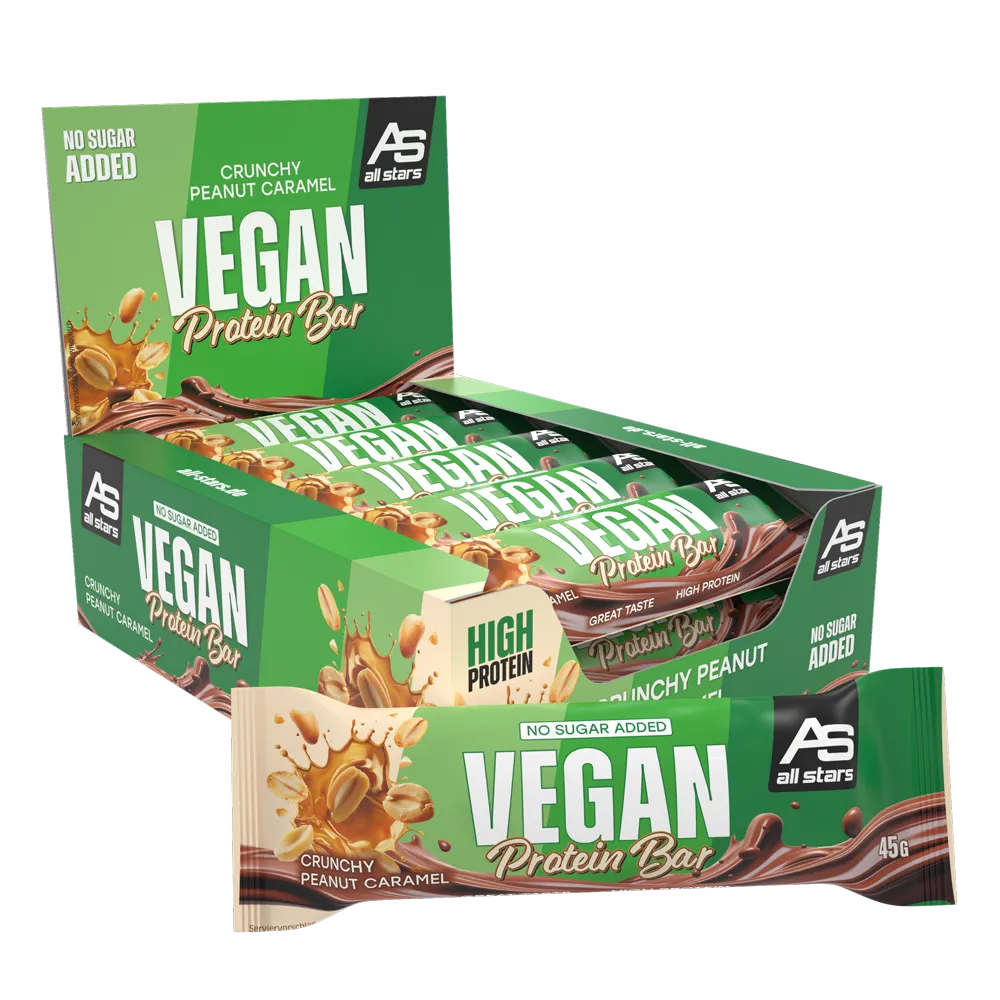 AllStars Vegan Protein Riegel barre protéinée Peanut-Caramel 1 barre végétale